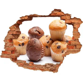 Fototapeta Nálepka díra na zeď beton Zákusek