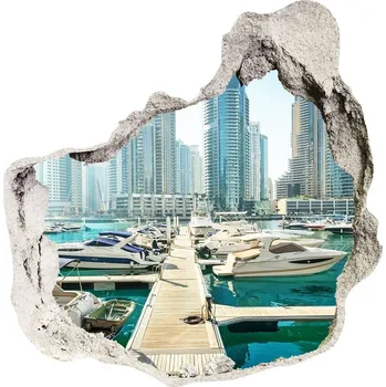 Fototapeta Fototapeta díra na zeď Marina Dubaj
