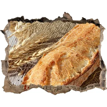 Fototapeta Nálepka 3D díra na zeď Bageta