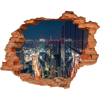 Fototapeta Fototapeta díra na zeď 3D Tokio Japonsko