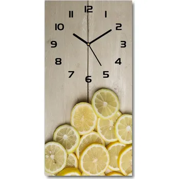 Hodiny Nástěnné hodiny Citrony na dřevě