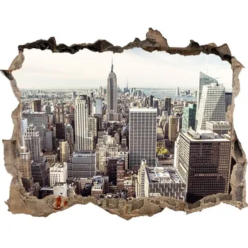 Fototapeta Fototapeta díra na zeď 3D New York