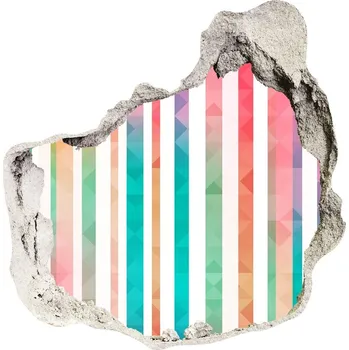 Fototapeta Díra 3D fototapeta nálepka Duhé pásky