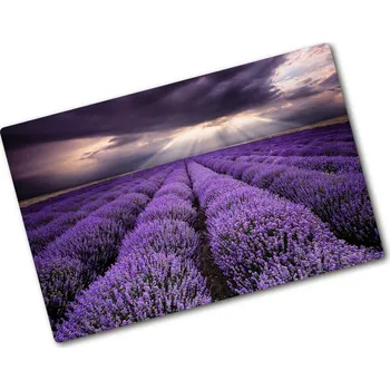 Kuchyňské prkénko Kuchyňská deska skleněná Pole levandule