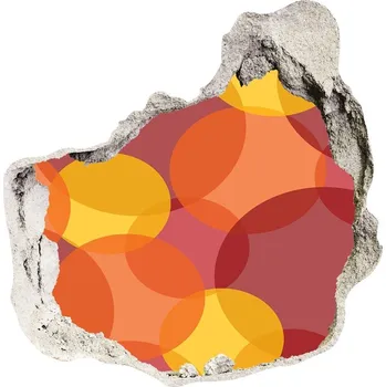 Fototapeta Díra 3D fototapeta na stěnu Barevná kolečka