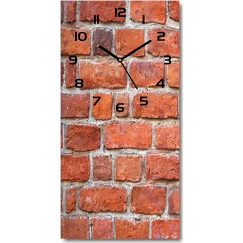 Hodiny Nástěnné skleněné hodiny Zděná zeď