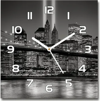 Hodiny Skleněné hodiny čtverec Manhattna Nev York