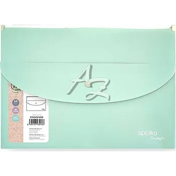 Spoko ReLeaf složka se zipem A5 kapsa s drukem PP SoftTouch Zelená