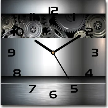 Hodiny Skleněné hodiny čtverec Pastorek abstrakce