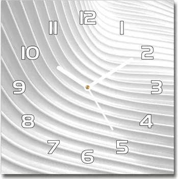 Hodiny Skleněné hodiny čtverec Abstrakce linie