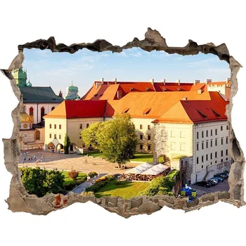 Fototapeta Fototapeta díra na zeď 3D Krakov Polsko