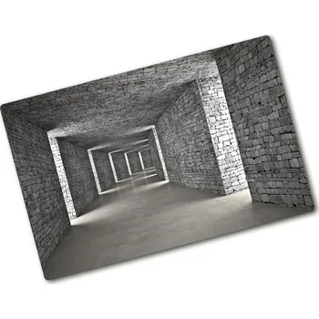 Kuchyňské prkénko Deska na krájení skleněná Tunel z cihly