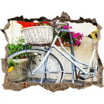 Fototapeta Fototapeta díra na zeď 3D Bílé kolo