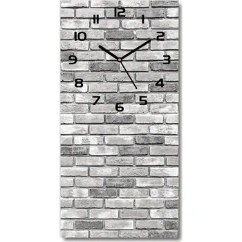 Hodiny Nástěnné skleněné hodiny Zděná zeď