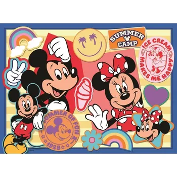 Puzzle Puzzle RAVENSBURGER Mickey a Minnie na výletě XXL 200 dílků