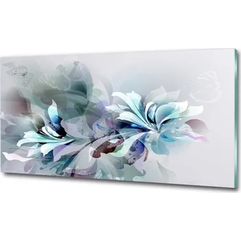Obraz Foto obraz skleněný horizontální Abstrakce květiny