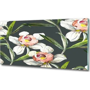 Obraz Fotoobraz na skle Květinový vzor