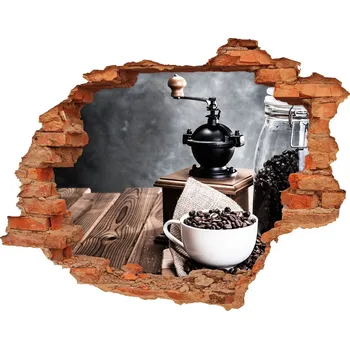 Fototapeta Díra 3D foto tapeta nálepka Mlýnek na kávu