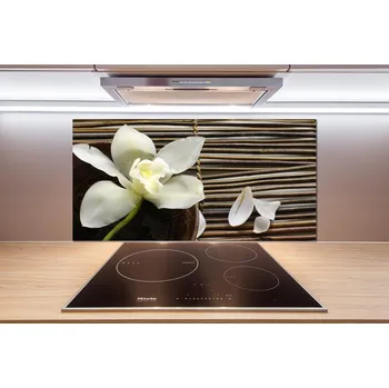 Obklad Skleněný panel do kuchynské linky Orchidej