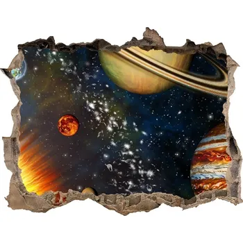 Fototapeta Foto fotografie díra na zeď Sluneční soustava