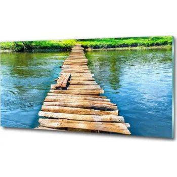 Obraz Fotoobraz na skle Dřevěný most