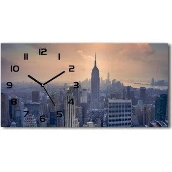 Hodiny Skleněné hodiny na stěnu Manhattan New York