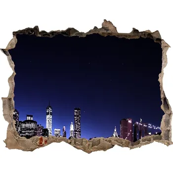 Fototapeta Fototapeta díra na zeď 3D Brooklynský most