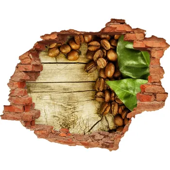 Fototapeta Nálepka 3D díra Káva a vavřín