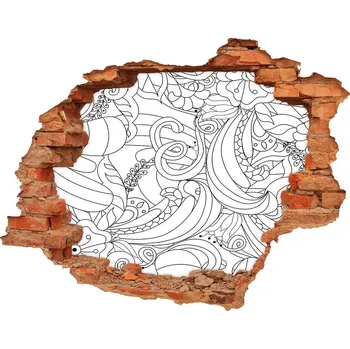 Fototapeta Nálepka 3D díra na zeď Ornamenty