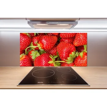 Obklad Skleněný panel do kuchynské linky Jahody