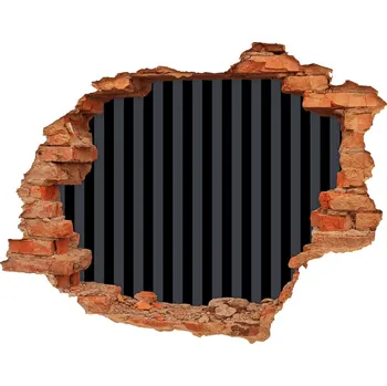 Fototapeta Díra 3D fototapeta nálepka Černošedé pásky