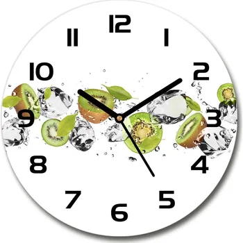 Hodiny Skleněné hodiny na stěnu Kiwi a voda