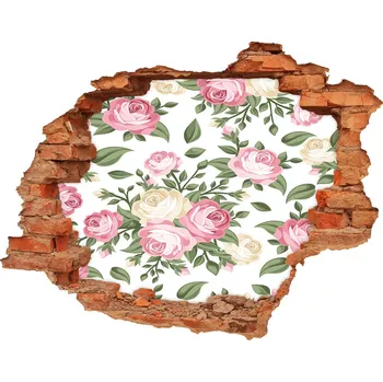 Fototapeta Nálepka 3D díra na zeď samolepící Růže