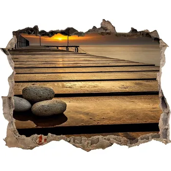 Fototapeta Nálepka fototapeta 3D výhled Dřevěné molo