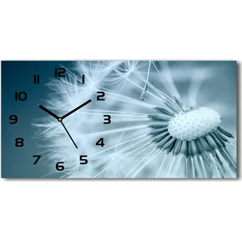 Hodiny Moderní skleněné hodiny na stěnu Pampeliška