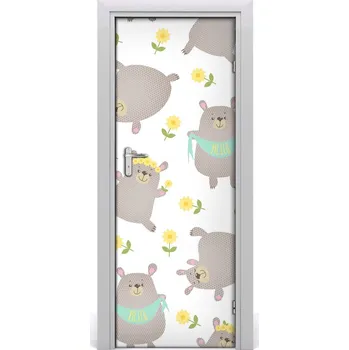 Fototapeta Samolepící fototapeta na dveře Medvíďata 95x205 cm