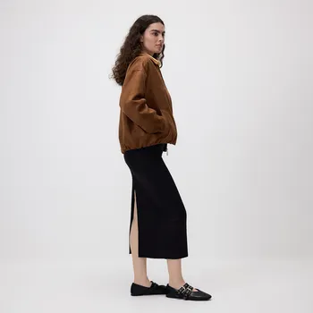 Dámská sukně Reserved - Úpletová midi sukně - černý - 9240H-99X - 9240H-99X-XL