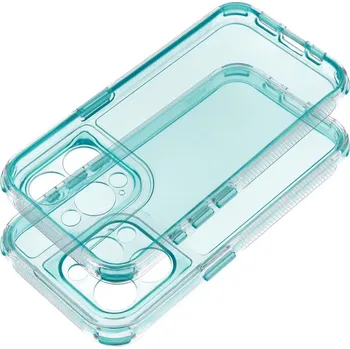 Pouzdro na mobilní telefon Zadní kryt MATRIX CLEAR Case pro Apple iPhone 15 Pro, mátová