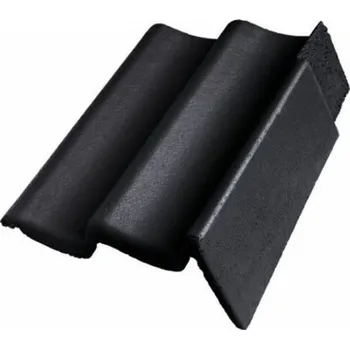 Střešní krytina BRAMAC Moravská taška Protector Plus Krajní taška pravá Ebenově Černá