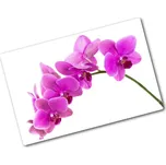 Deska na krájení skleněná Růžová orchidej