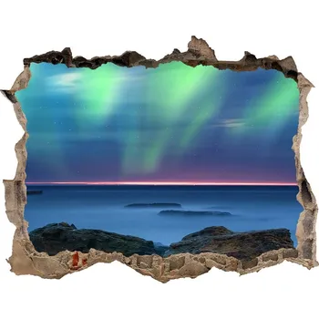 Fototapeta Foto fotografie díra na zeď Polární záře