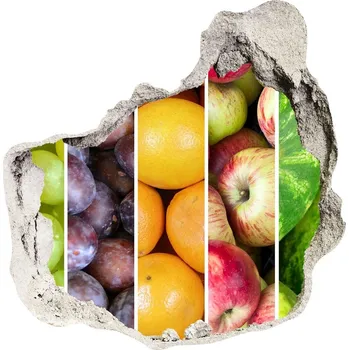 Fototapeta Nálepka díra na zeď beton Ovoce