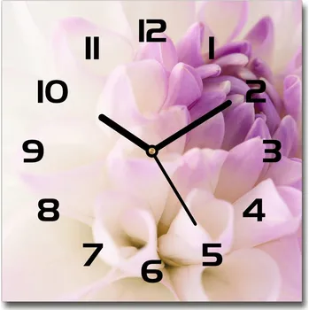 Hodiny Skleněné hodiny čtverec Bílá dálie