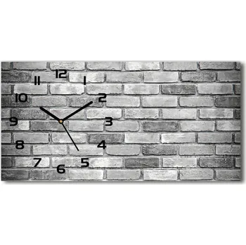 Hodiny Skleněné hodiny na stěnu tiché Zděná zeď