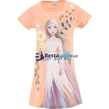Dívčí šaty Dívčí bavlněné letní šaty Ledové království Hello spring - oranžové