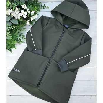 Dívčí bunda Kulišárny Softshell bunda s kapsami KHAKI VELIKOST: 110