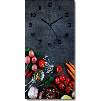 Hodiny Nástěnné hodiny Zelenina koření