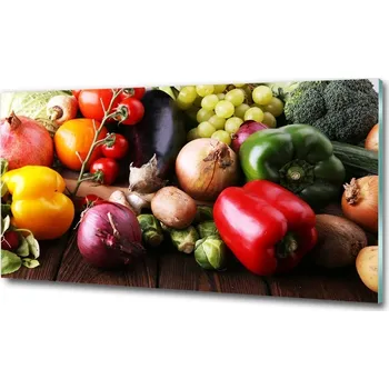 Obraz Foto obraz skleněný horizontální Zelenina a ovoce