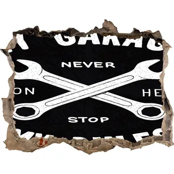 Fototapeta Fototapeta díra na zeď Moje garáž