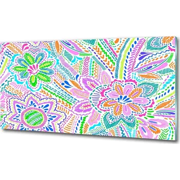 Obraz Foto obraz sklo tvrzené Květinový vzor